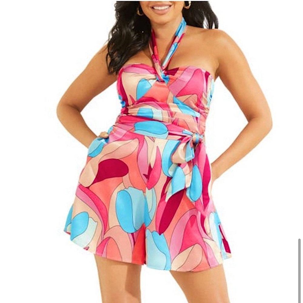 Marciano Bold Bloom Romper - NWT
